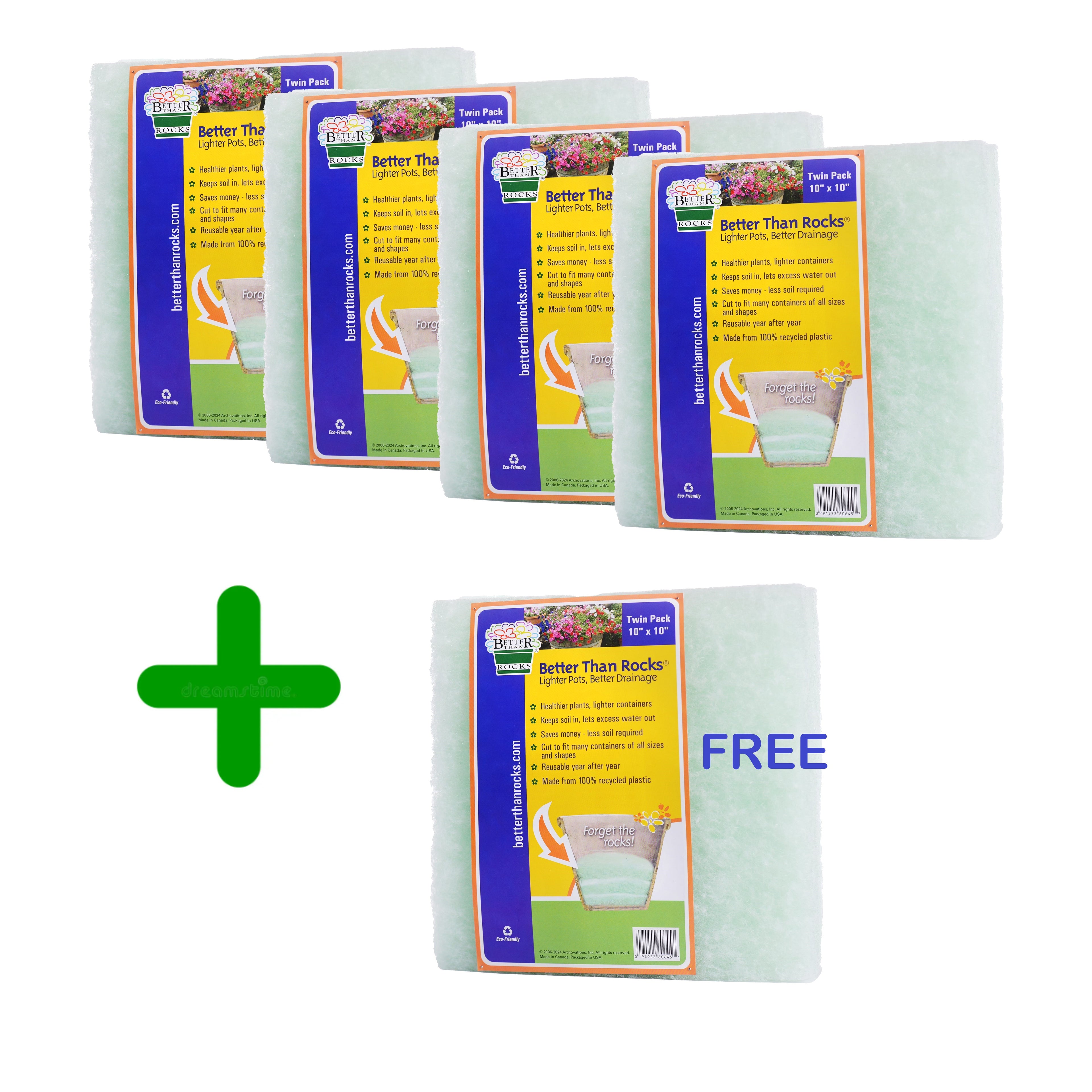 10" × 10" Twin Pack - Buy 5 Twin Packs for a savings of $12!